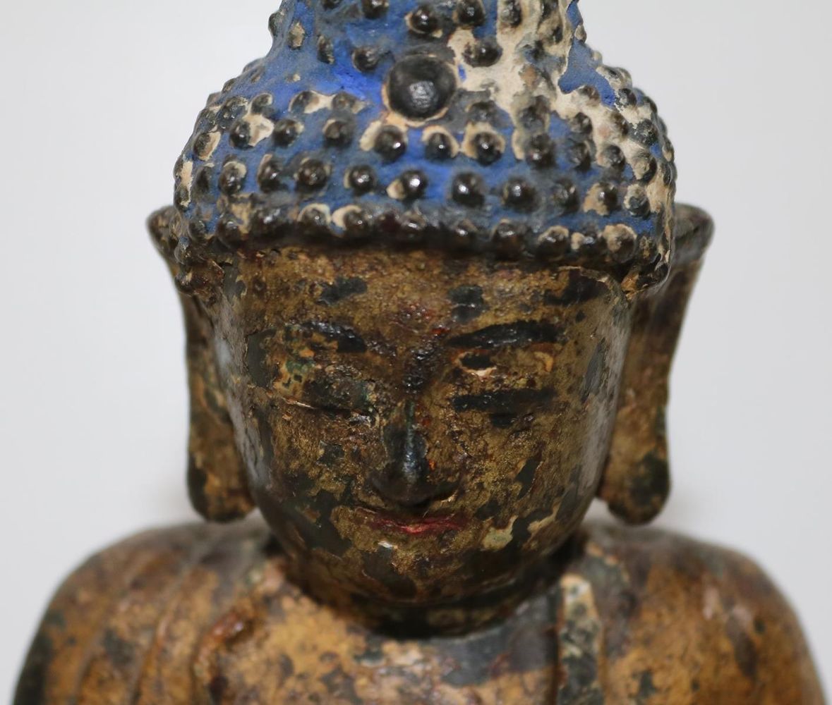 Große Abbildung Nr.2: 132-2138 Buddha Shakyamuni.: (Asiatika, Skulpturen - Plastiken)