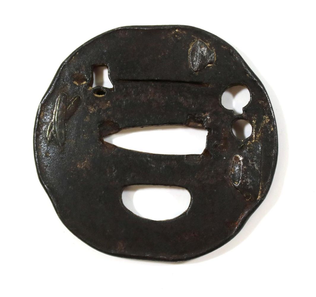 Große Abbildung Nr.1: 132-2142 Tsuba Edo Zeit: (Asiatika)