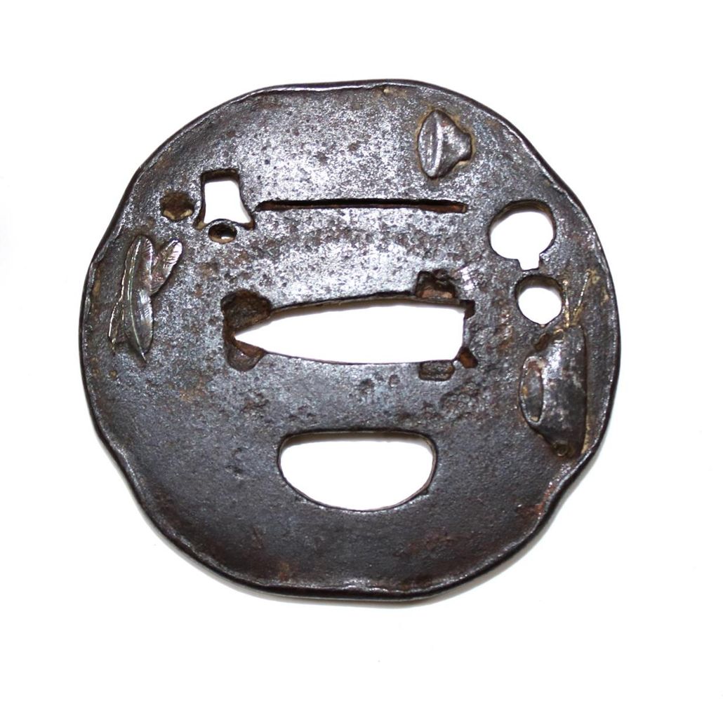 Große Abbildung Nr.2: 132-2142 Tsuba Edo Zeit: (Asiatika)