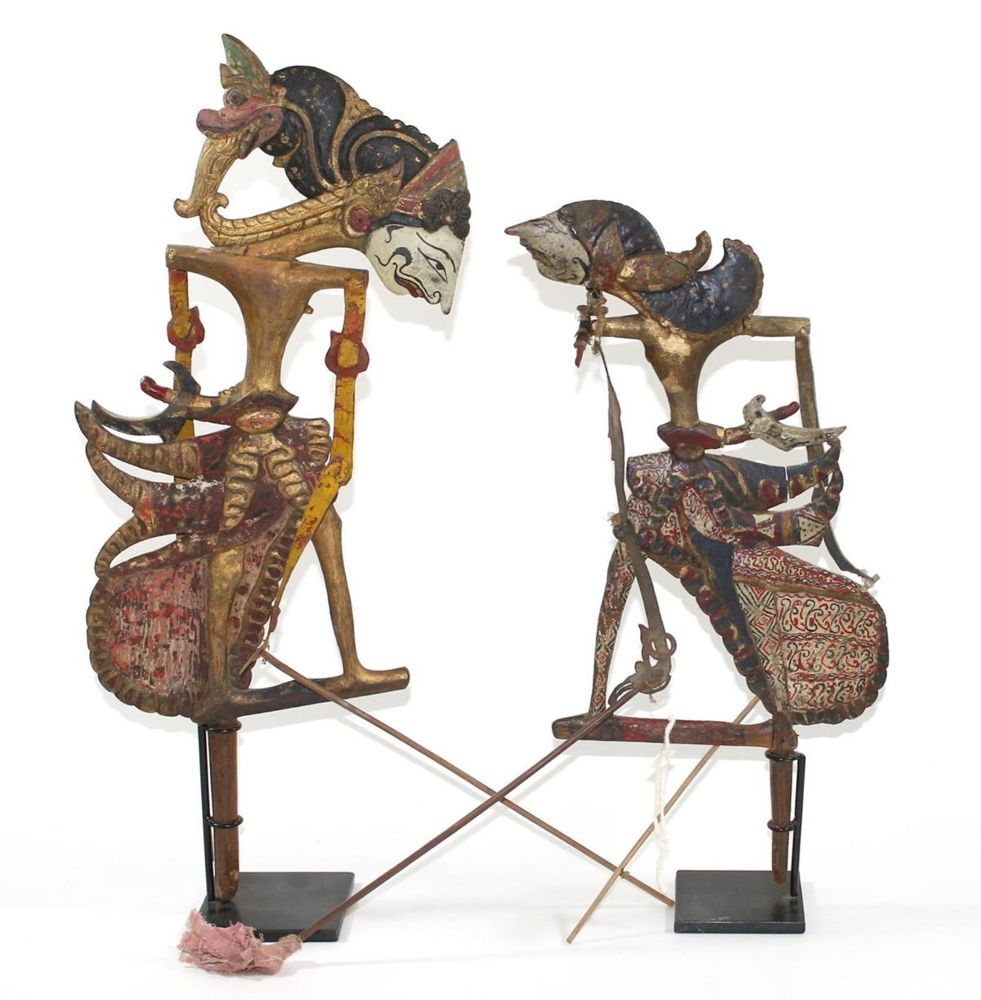 Große Abbildung Nr.1: 132-2143 Wayang Klitik Schattenspielfiguren: (Asiatika)