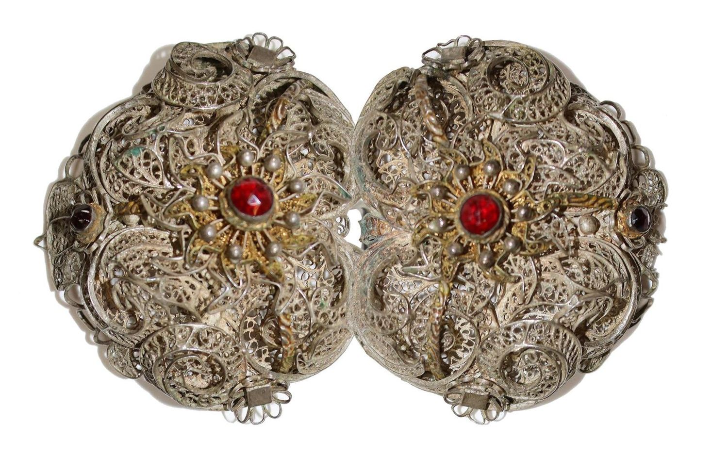 Große Abbildung Nr.1: 132-2231 Biedermeier Trachtenschnalle.: (Schmuck)