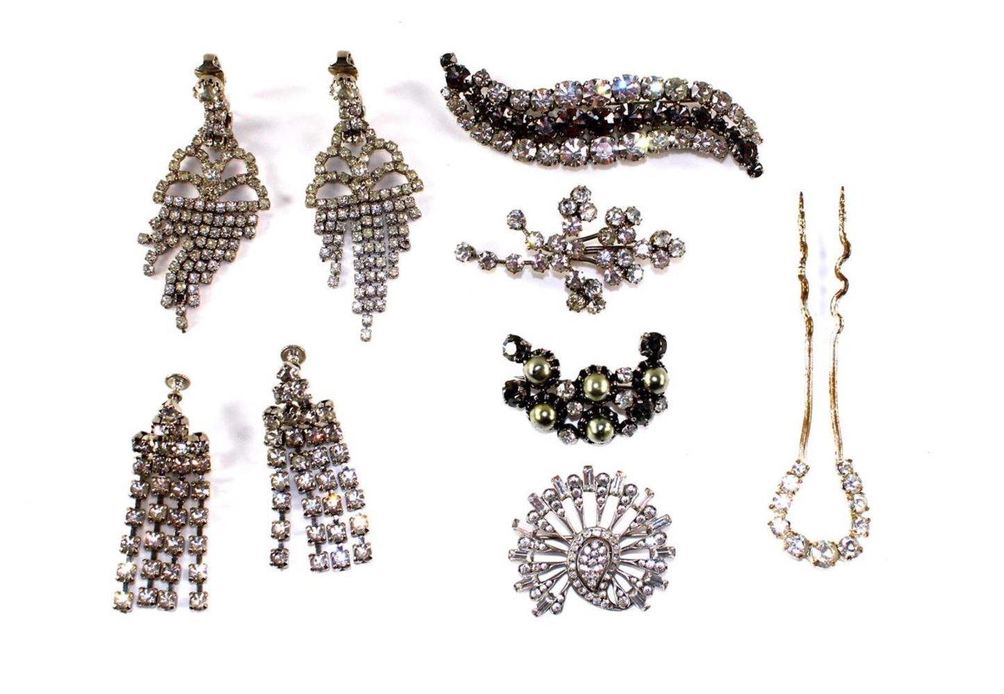 Große Abbildung Nr.1: 132-2247 Ohrringe, Strass.: (Schmuck, Modeschmuck)