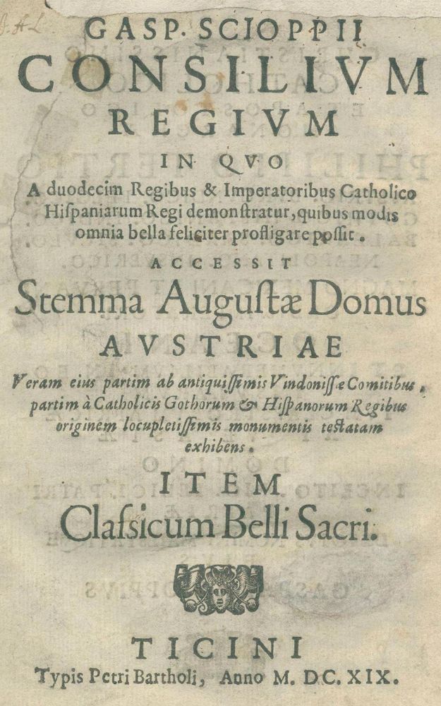 Große Abbildung Nr.1: 132-225 Schoppe,C.: (Alte Drucke, Handschriften und Theologie)