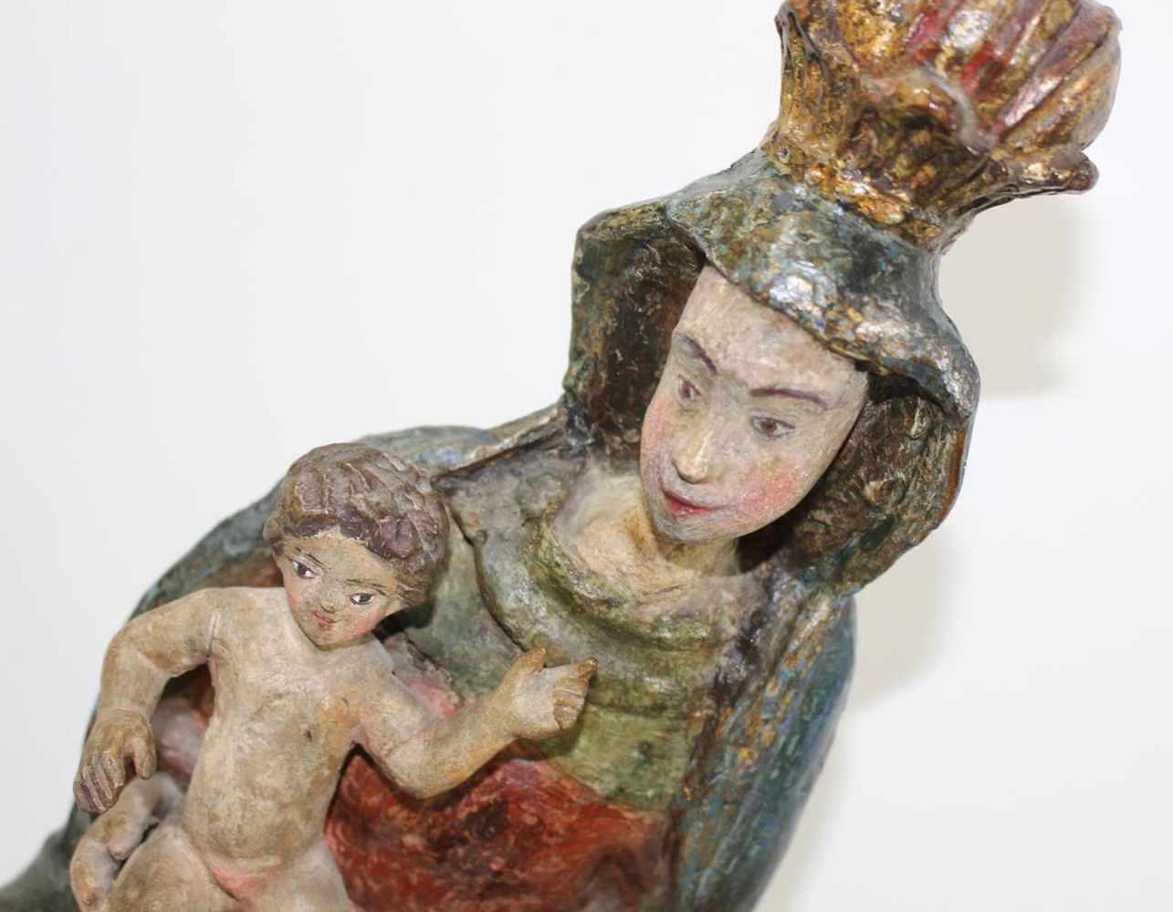 Große Abbildung Nr.2: 132-2326 Maria mit Jesuskind,: (Volkskunst, Religiöse Volkskunst)