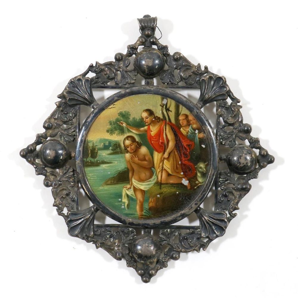 Große Abbildung Nr.1: 132-2329 Taufe Christi.: (Volkskunst, Religiöse Volkskunst)