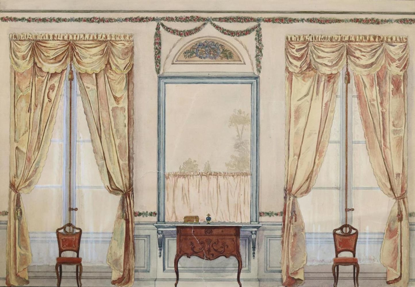 Große Abbildung Nr.1: 132-2374 Raumentwürfe.: (Varia, Architektur)