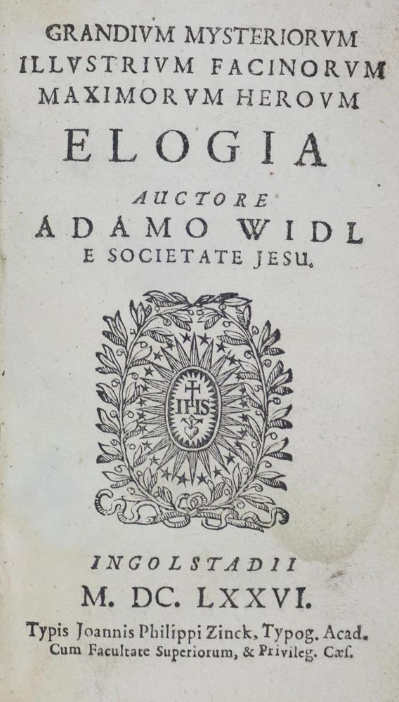 Große Abbildung Nr.1: 132-251 Widl,A.: (Alte Drucke, Handschriften und Theologie)