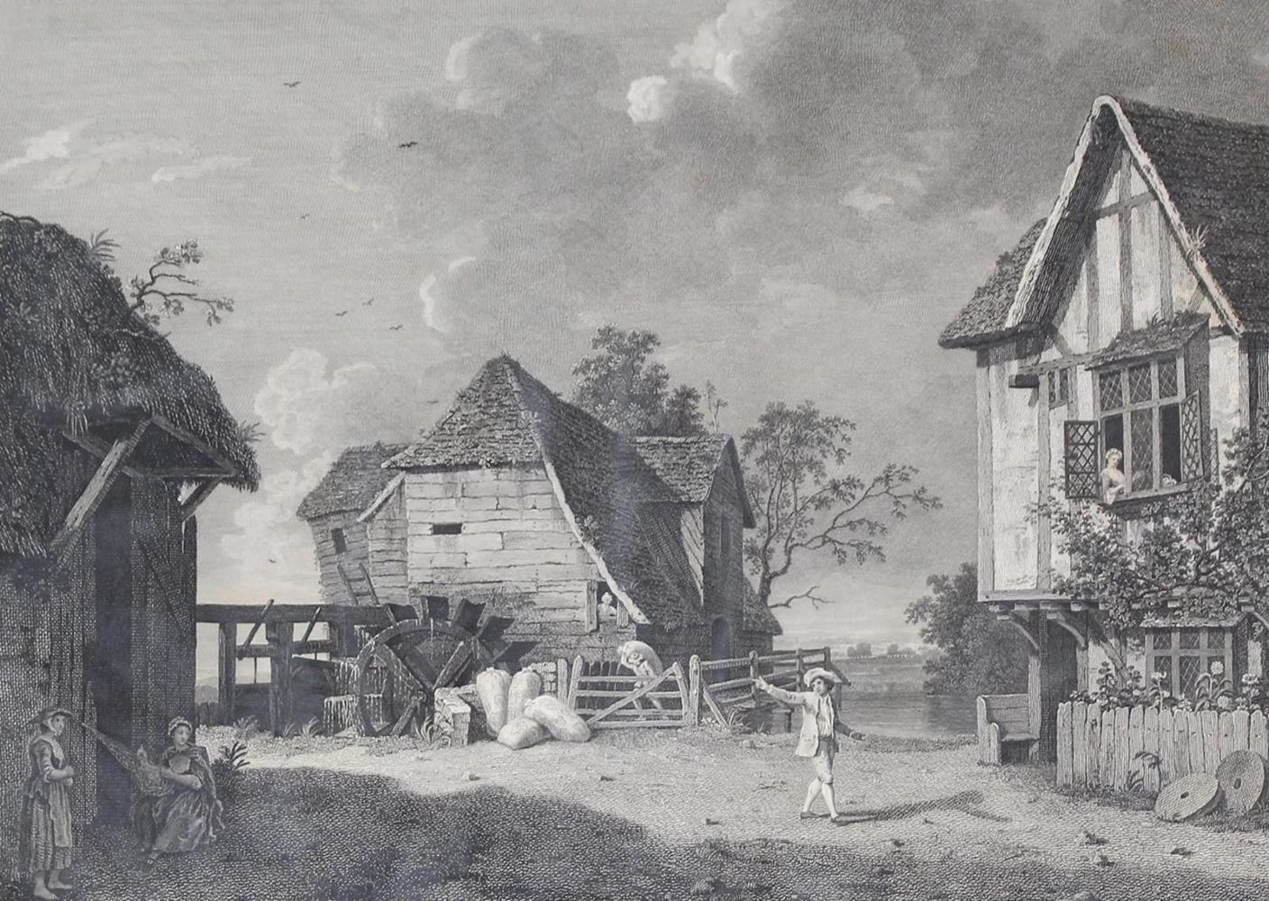 Große Abbildung Nr.1: 132-2551 Wassermühle.: (Varia, Mühle)