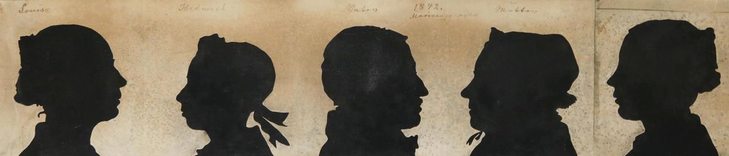 Große Abbildung Nr.8: 132-2579 Scherenschnitte.: (Varia, Silhouetten)