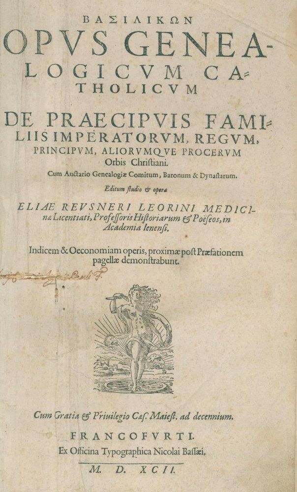 Große Abbildung Nr.1: 132-259 Reusner,E.: (Genealogie und Heraldik)