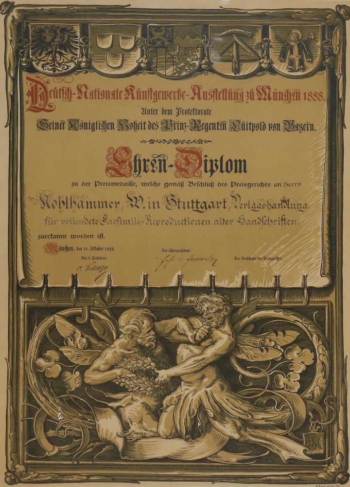Große Abbildung Nr.1: 132-2697 Ehren-Diplom.: (Deutschland, München)