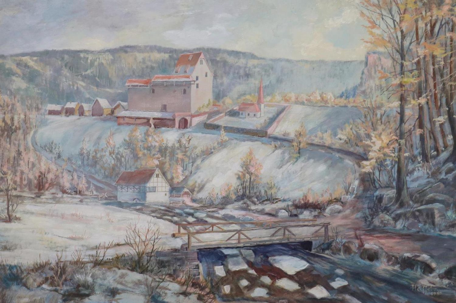 Große Abbildung Nr.1: 132-2715 Weissenstein im Winter.: (Deutschland, Pforzheim, Dillweissenstein)