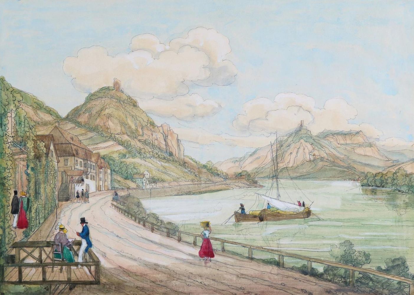 Große Abbildung Nr.1: 132-2730 Drachenfels.: (Deutschland, Rheinlande)