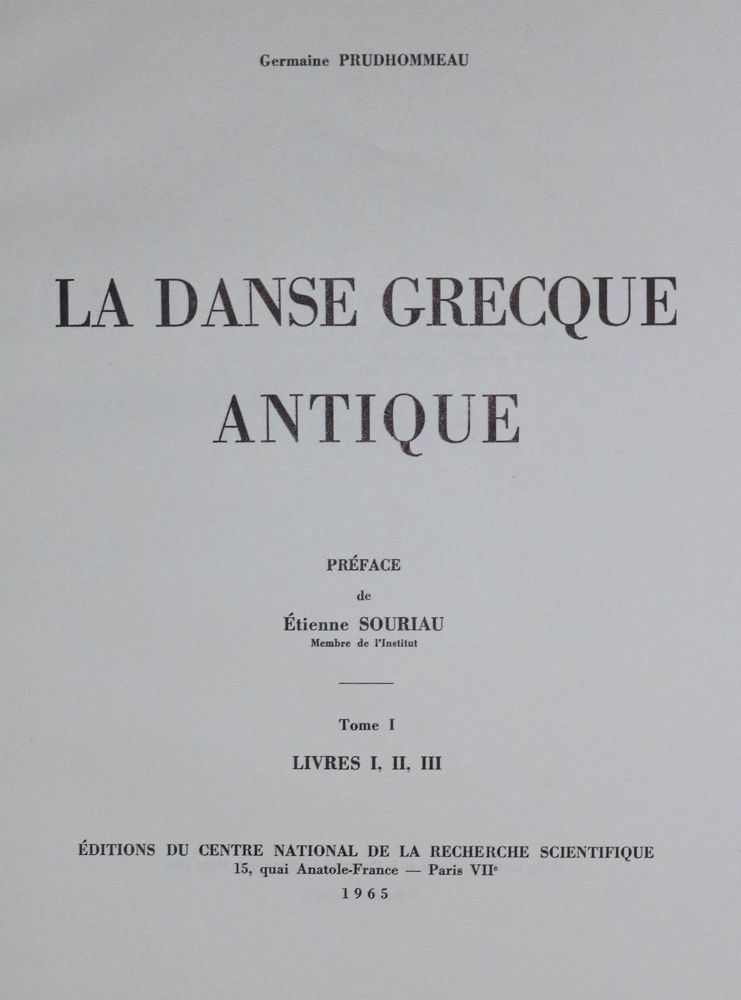 Große Abbildung Nr.1: 132-288 Prudhommeau,G.: (Film - Theater - Tanz)