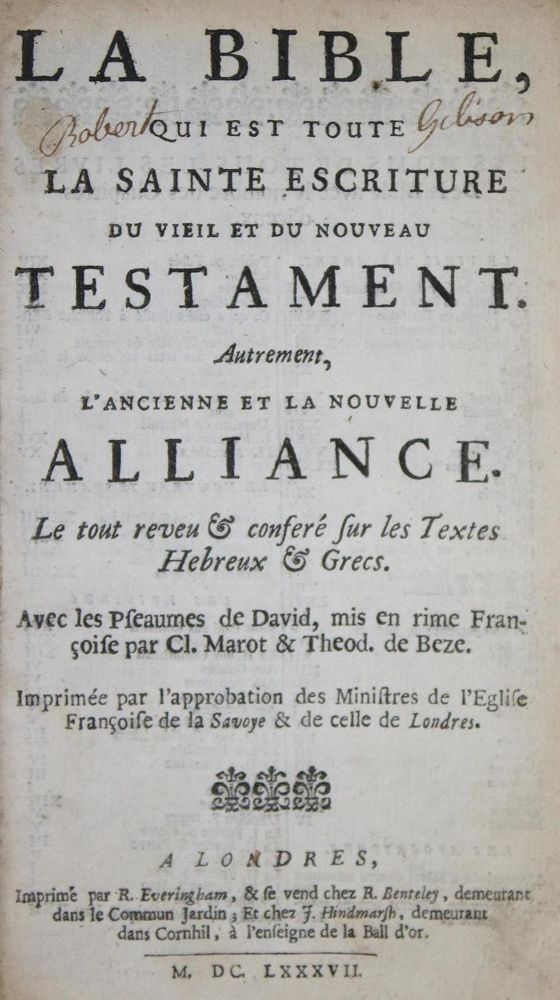Große Abbildung Nr.2: 132-29 Biblia gallica.: (Bibeln)