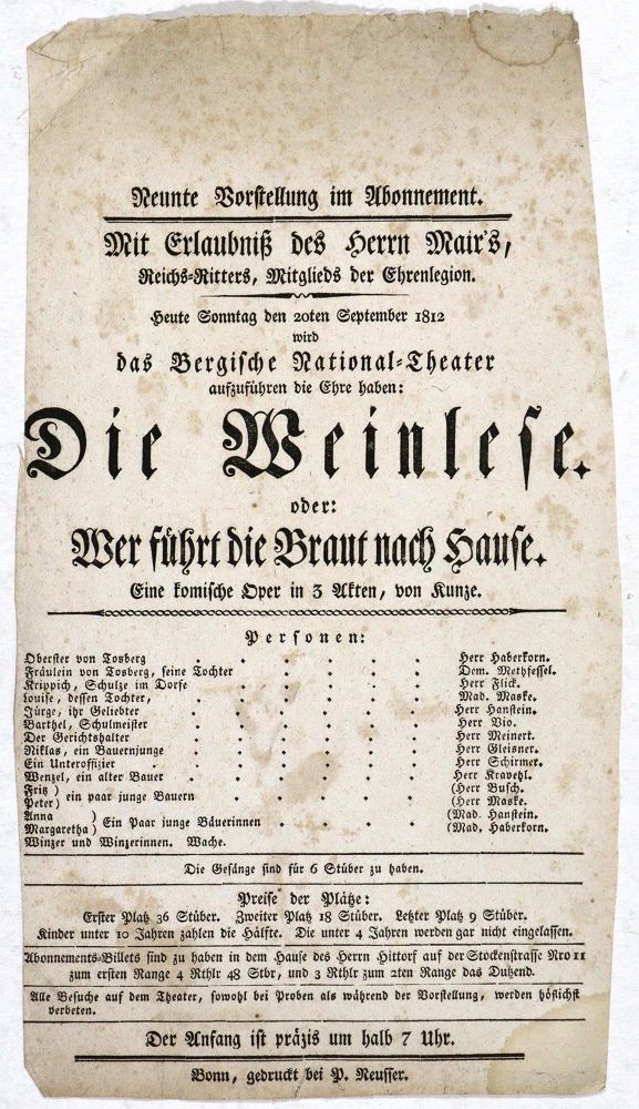 Große Abbildung Nr.3: 132-290 Theaterzettel.: (Film - Theater - Tanz)