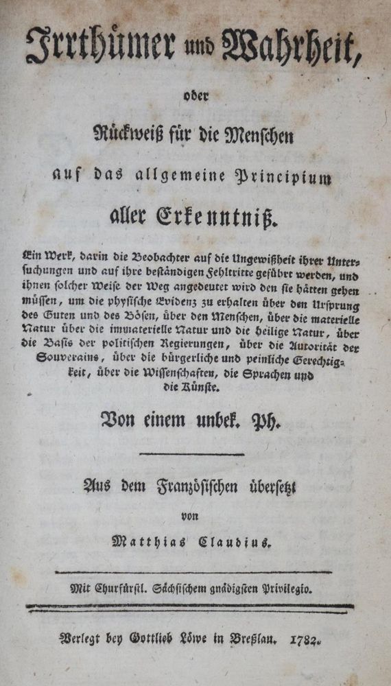 Große Abbildung Nr.1: 132-293 (Saint-Martin,L.C.de).: (Freimaurerei)