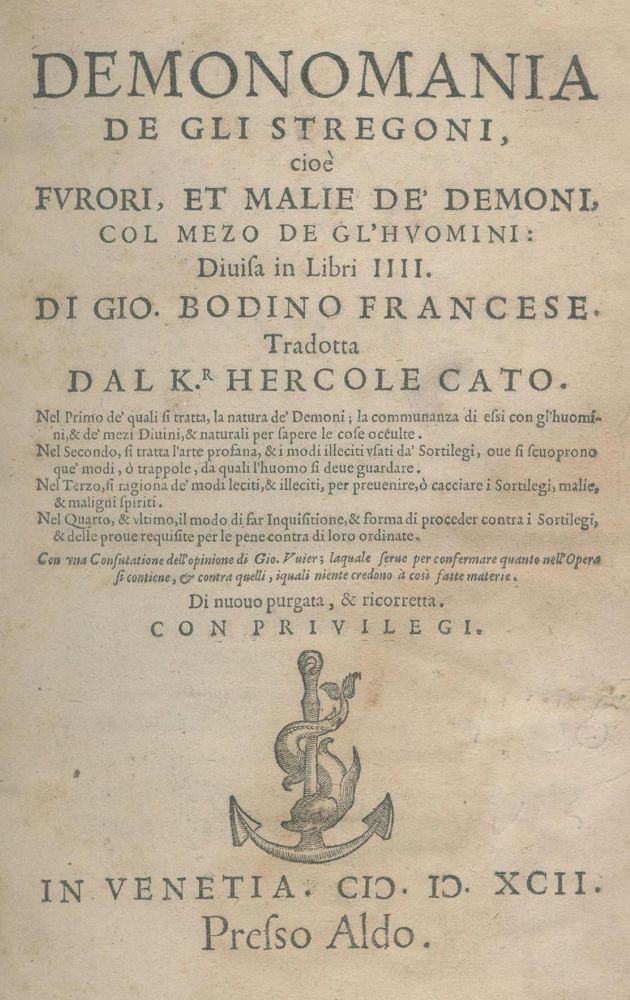 Große Abbildung Nr.1: 132-296 Bodin,J.: (Grenzwissenschaften und Okkultismus)