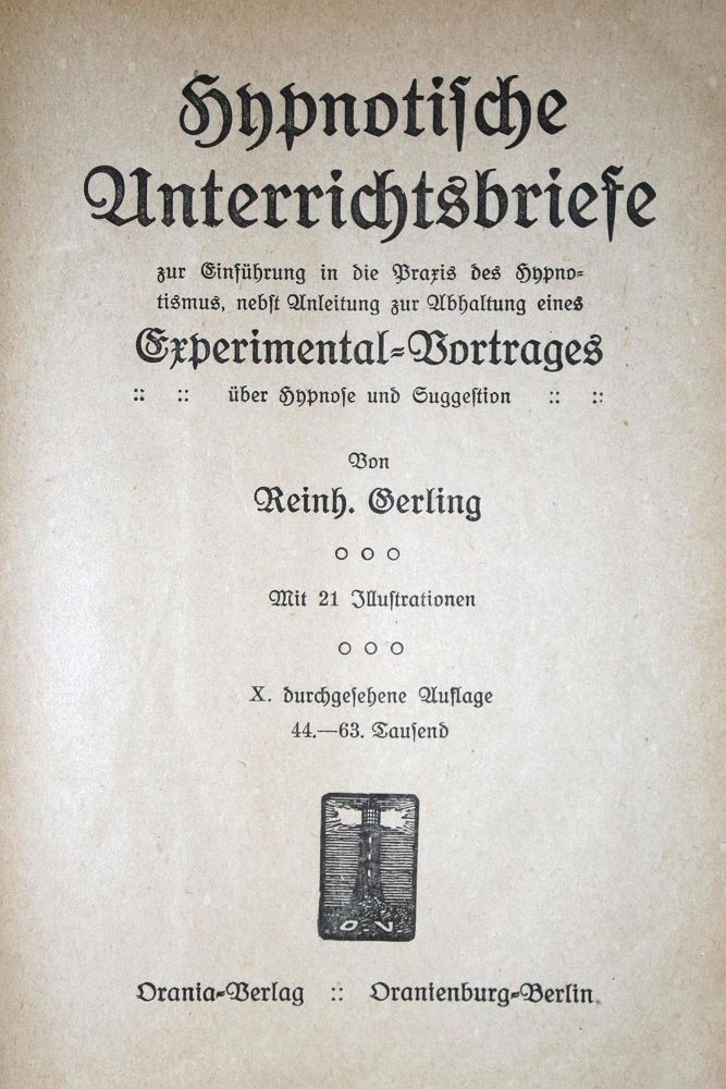 Große Abbildung Nr.1: 132-299 Gerling,R.: (Grenzwissenschaften und Okkultismus)