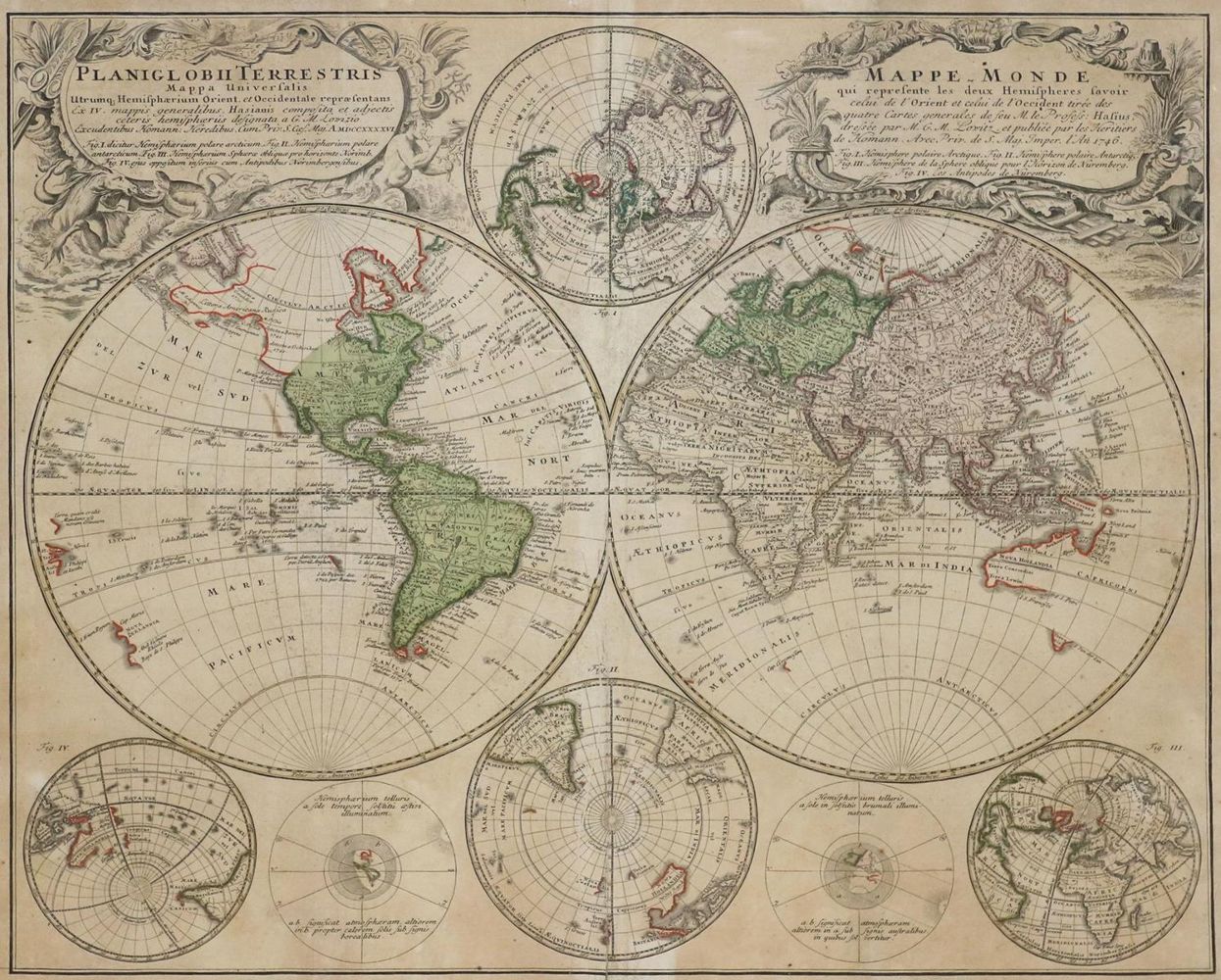 Große Abbildung Nr.1: 132-2998 Weltkarte.: (Ausland, Weltkarten)