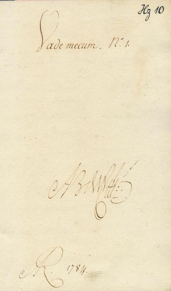 Große Abbildung Nr.1: 132-301 Vade mecum: (Grenzwissenschaften und Okkultismus, Handschriften)