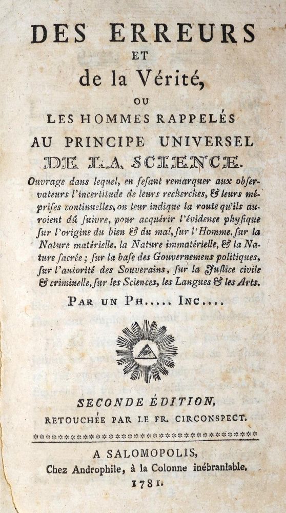 Große Abbildung Nr.1: 132-306 (Saint-Martin,L.C.de).: (Grenzwissenschaften und Okkultismus)