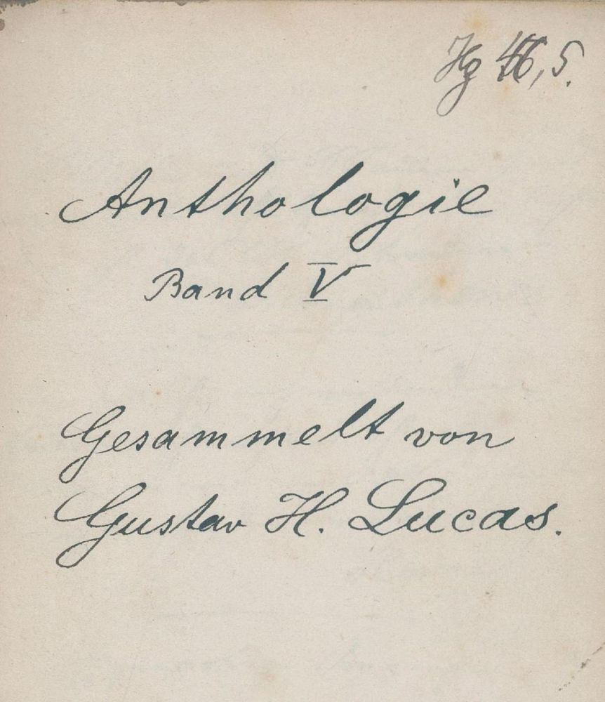 Große Abbildung Nr.1: 132-310 Anthologie: (Handschriften)