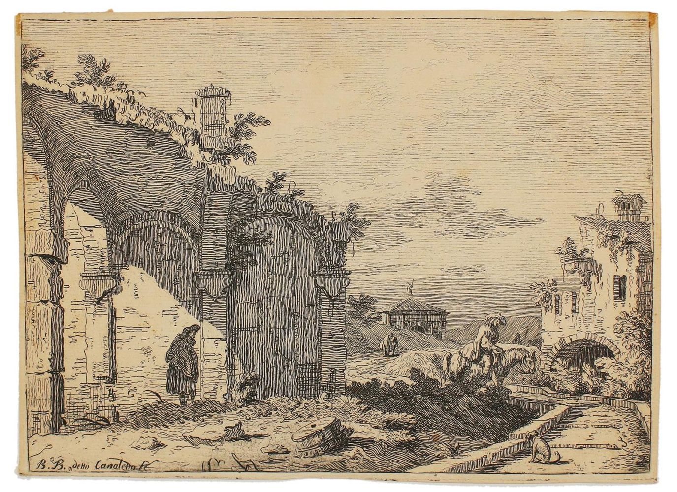 Große Abbildung Nr.1: 132-3101 Bellotto, Bernardo, gen. Canaletto: (Künstlergraphik)
