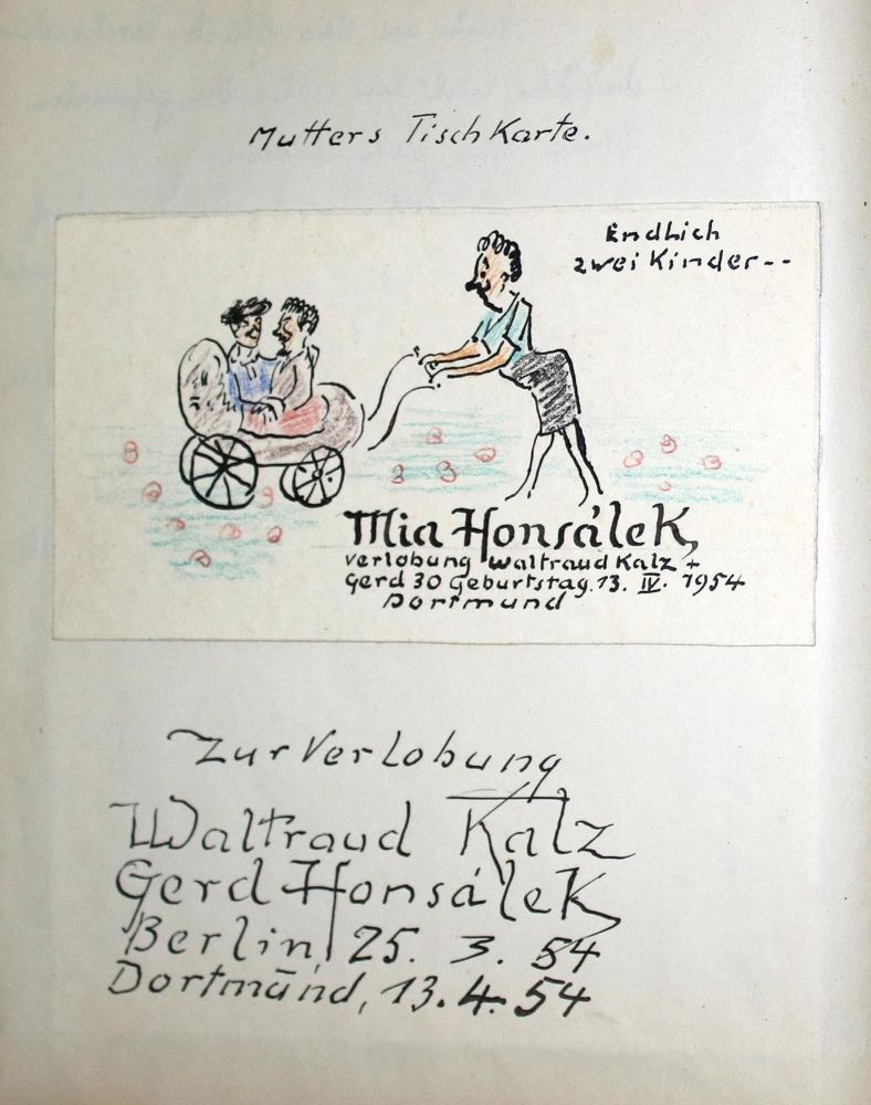 Große Abbildung Nr.2: 132-311 Gästebuch: (Handschriften, Honsalek)