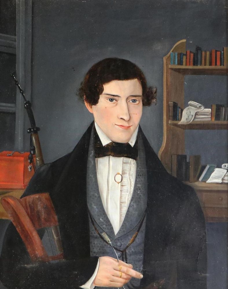 Große Abbildung Nr.1: 132-3114 Biedermeier-Portrait.: (Künstlergraphik)
