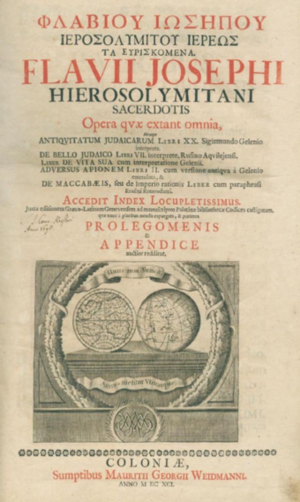 Große Abbildung Nr.1: 132-316 Flavius,J.: (Judaica)