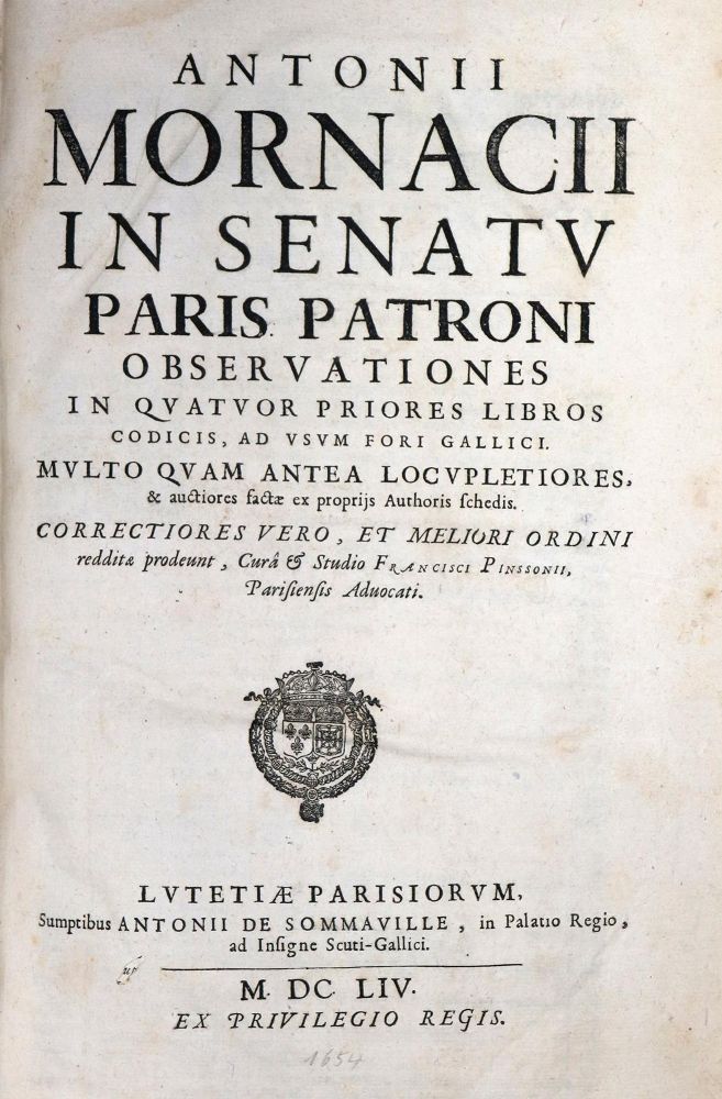 Große Abbildung Nr.1: 132-334 Monarcius,A.: (Juridica und Kriminologie)