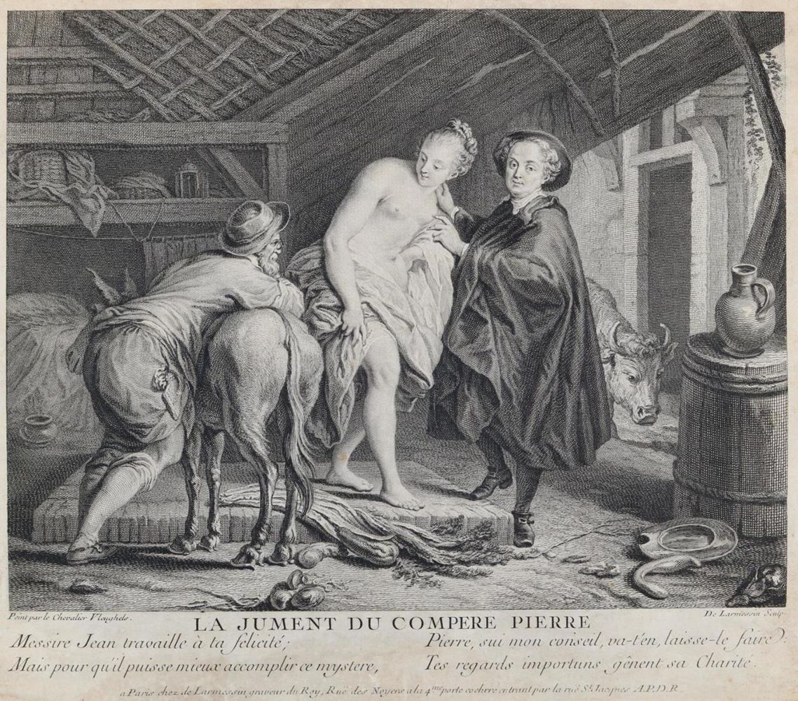 Große Abbildung Nr.1: 132-3342 Larmessin, Nicolas IV de: (Künstlergraphik, Erotika - Galantes)