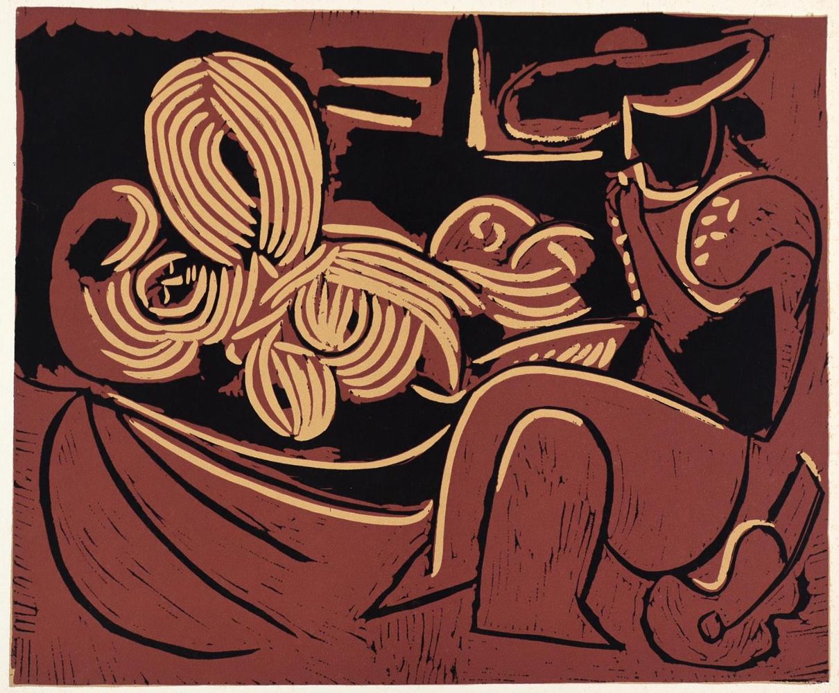 Große Abbildung Nr.1: 132-3343 Picasso, Pablo: (Künstlergraphik, Erotika - Galantes)