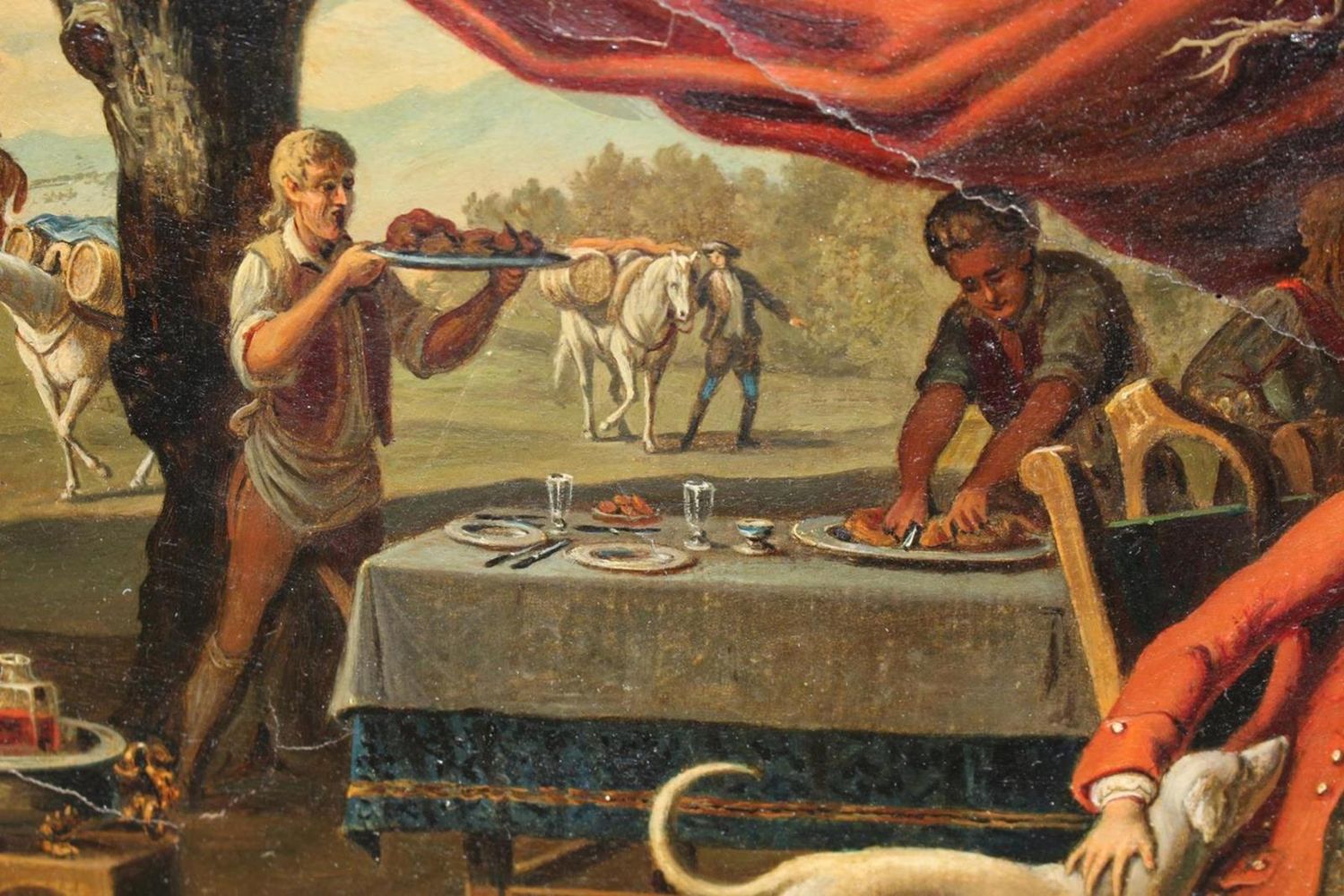 Große Abbildung Nr.4: 132-3395 Im Gasthaus.: (Künstlergraphik, Gaststätten-Hotellerie)