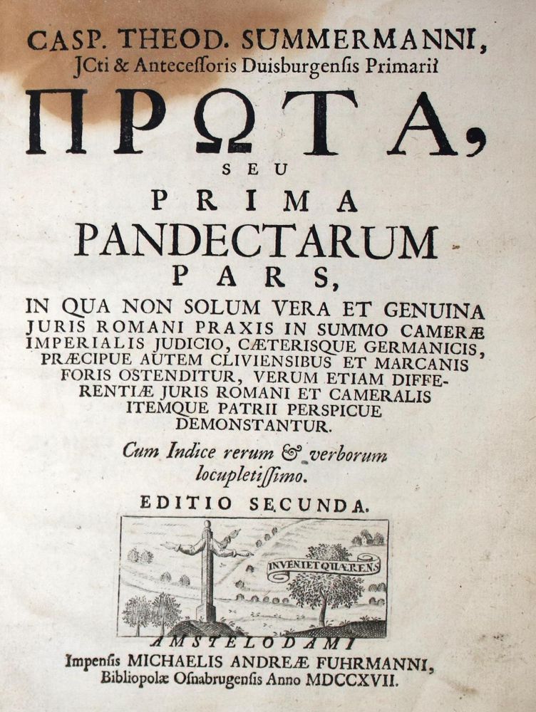 Große Abbildung Nr.1: 132-340 Summermann,C.T.: (Juridica und Kriminologie)