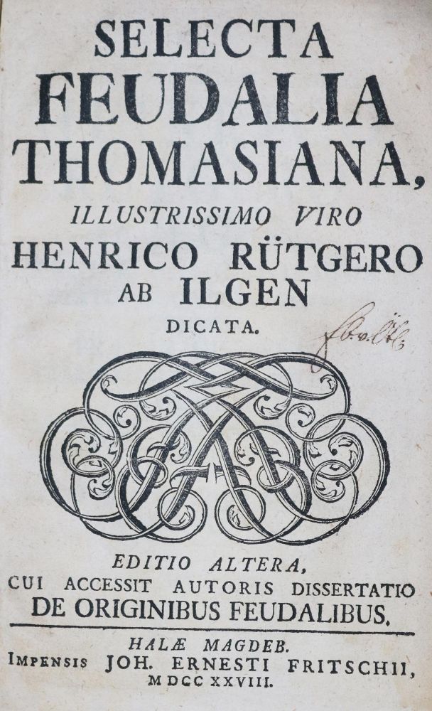 Große Abbildung Nr.1: 132-341 Thomasius,C.: (Juridica und Kriminologie)
