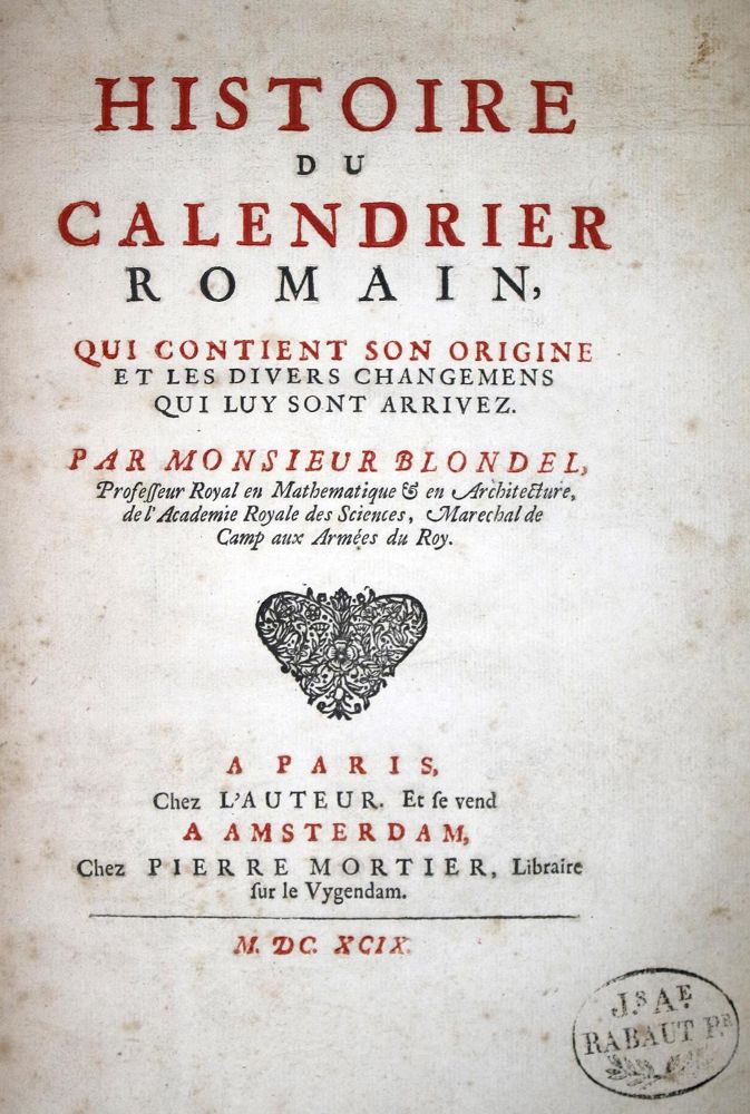 Große Abbildung Nr.1: 132-342 Blondel,(F.).: (Kalender)