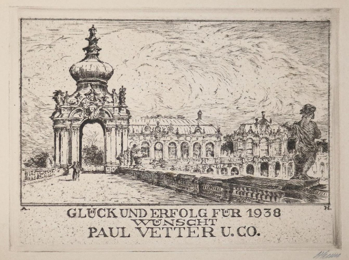 Große Abbildung Nr.1: 132-3457 Henne, Artur: (Künstlergraphik)