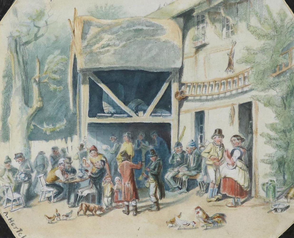 Große Abbildung Nr.2: 132-3463 Hertel, Albert: (Künstlergraphik)