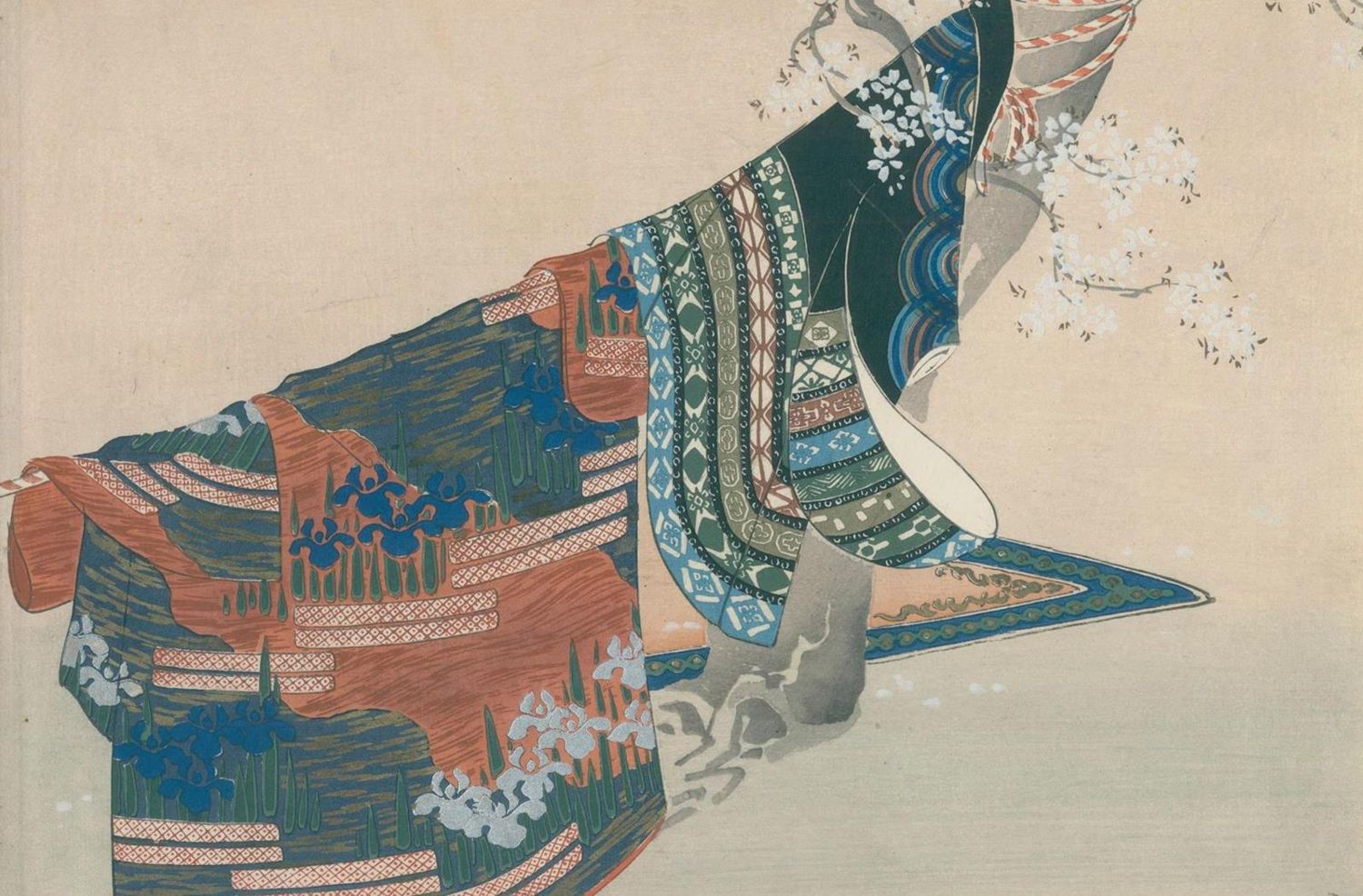 Große Abbildung Nr.1: 132-3553 Sekka, Kamisaka: (Künstlergraphik, Japan)