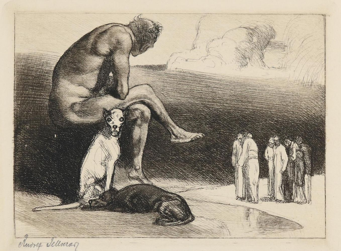 Große Abbildung Nr.2: 132-3567 Jettmar, Rudolf: (Künstlergraphik)