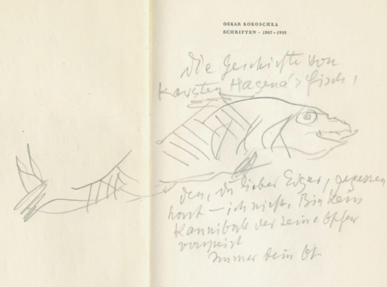 Große Abbildung Nr.1: 132-3626 Kokoschka,O.: (Künstlergraphik, Kokoschka, Zeichnung in:)