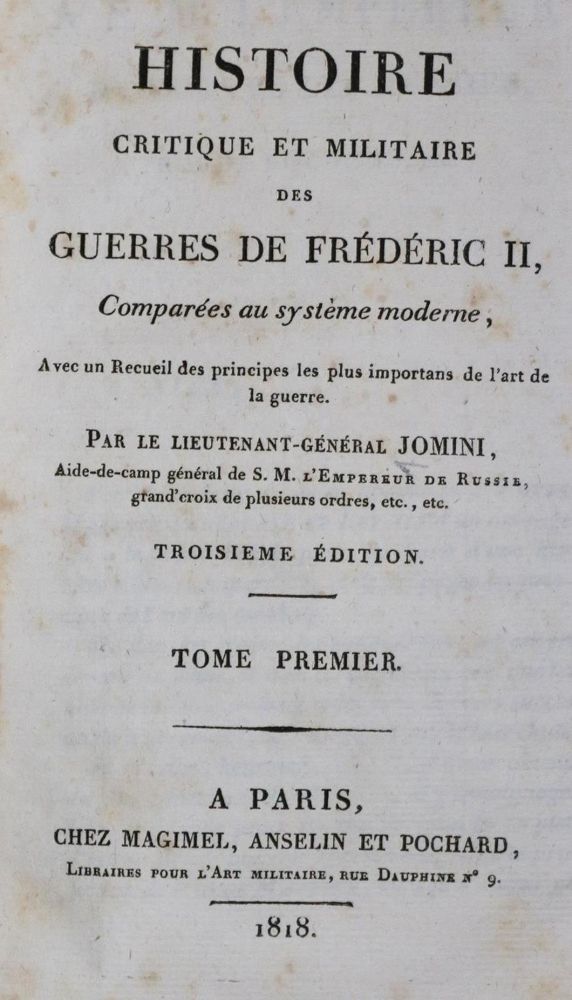 Große Abbildung Nr.1: 132-369 Jomini,(H.).: (Militaria)