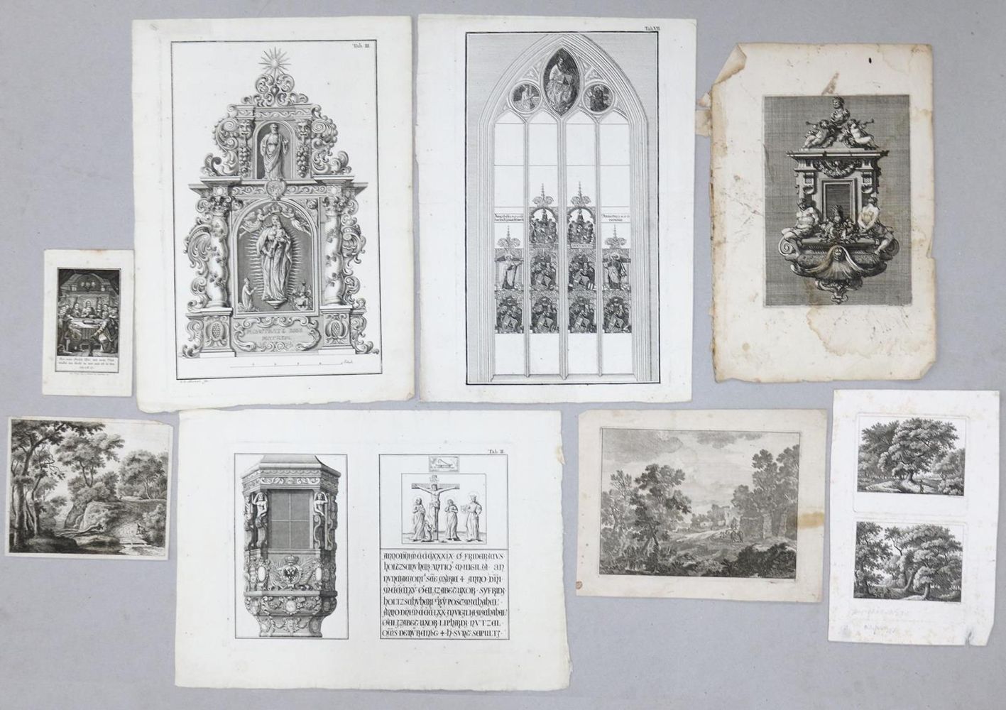 Große Abbildung Nr.4: 132-3694 Konvolut von: (Künstlergraphik)