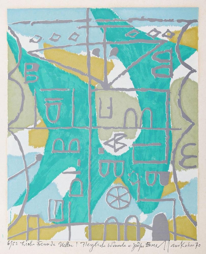 Große Abbildung Nr.1: 132-3710 Kuhn, Hans: (Künstlergraphik)