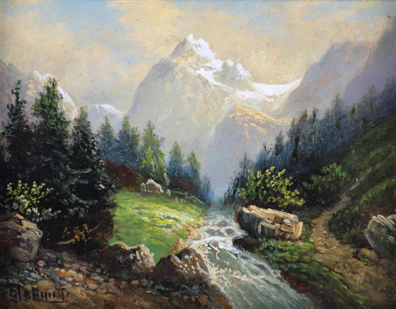 Große Abbildung Nr.1: 132-3723 Landschaftsmaler: (Künstlergraphik)