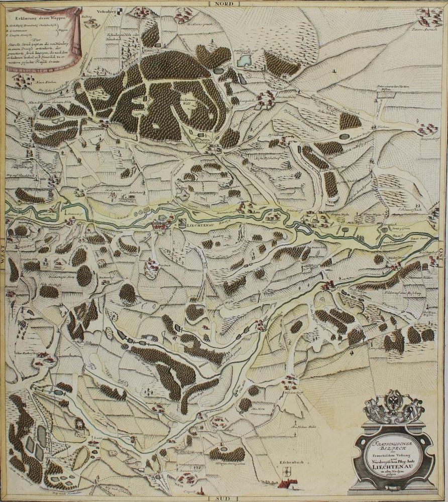 Große Abbildung Nr.1: 132-3740 Lichtenau/Mittelfranken.: (Künstlergraphik)