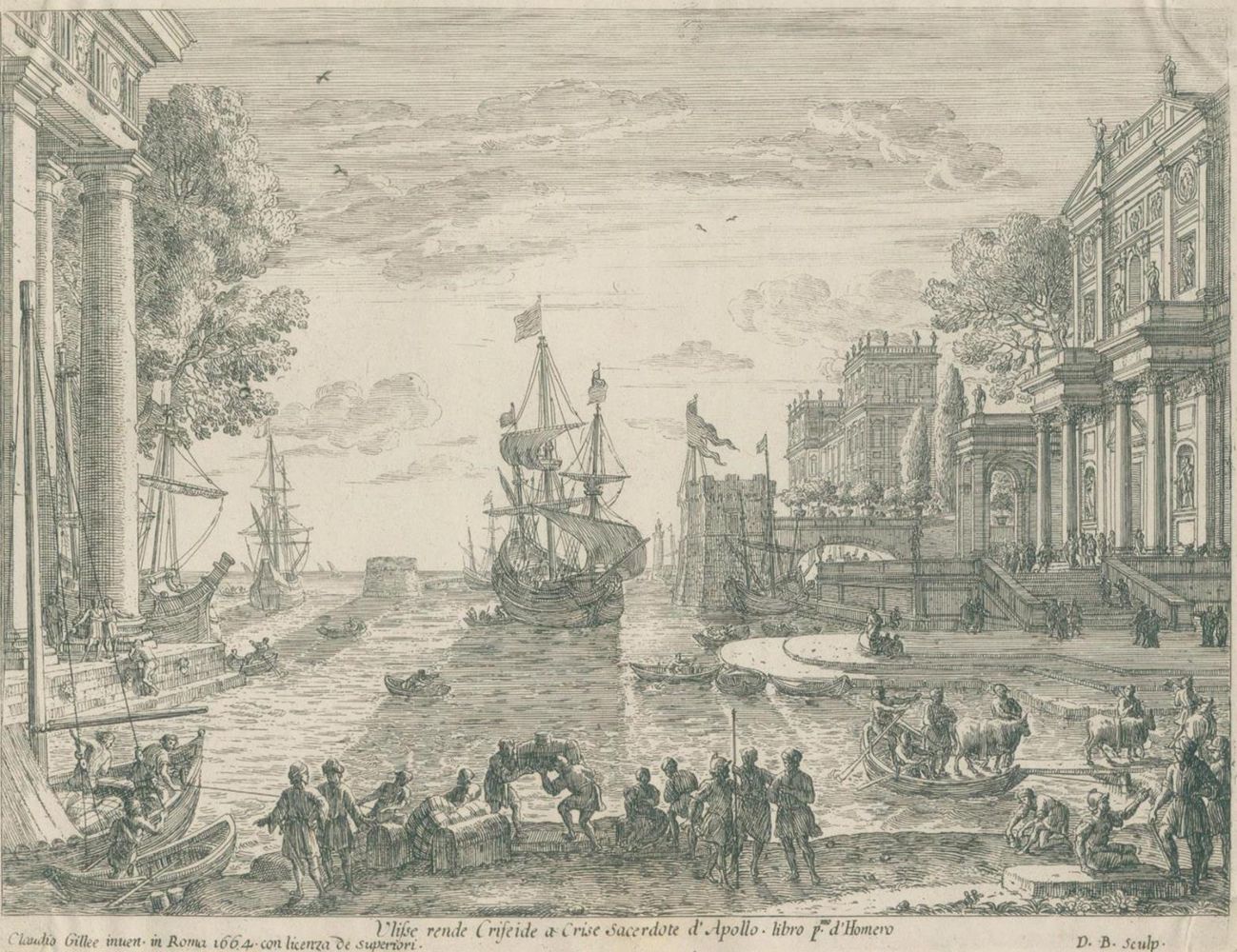 Große Abbildung Nr.2: 132-3762 Lorrain, Claude (d.i. Claude Gellée: (Künstlergraphik)