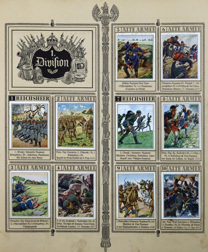 Große Abbildung Nr.1: 132-384 Reichsheer und seine Tradition, Das.: (Militaria, Sammelbilderalbum)